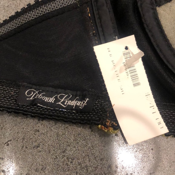 Vintage Deborah Lindquist Silk Floral Bustier Bra Top - Picture 4 of 4